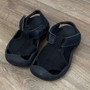 Kids Black Sandals